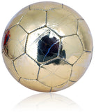 Gold Ballon D'or Style Pu-Leather-Look 32 Panel Ball Size 5 Football FACTORY SECONDS RRP24.99