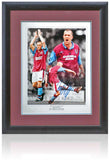 Julian Dicks West Ham United Legend Hand Signed 16x12'' Montage AFTAL COA