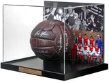 Arsenal FC 1971 Double Winners Hand-Signed by 8 Football Display COA