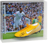 Jermaine Beckford Leeds United Hand Signed Football Boot Large Display AFTAL COA