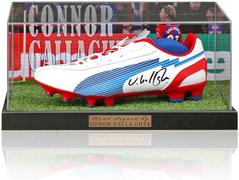 Conor Gallagher Crystal Palace Hand Signed  Football Boot Presentation AFTAL COA