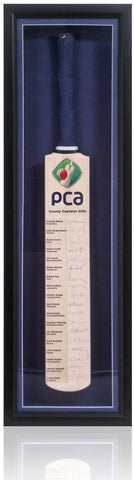 PCA English County Captains 2006 Signed Cricket Bat Framed PCA COA