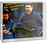 Steven Gerrard Rangers Hand Signed SPL Champions Football Boot Large Display COA