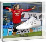 Edinson Cavani Manchester United Hand Signed Football Boot Large Display COA