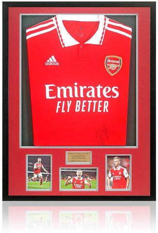 Oleksandr Zinchenko Arsenal Hand Signed Home Football Shirt AFTAL COA