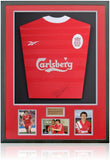 Peter Beardsley Liverpool Legend Hand Signed Retro Football Shirt AFTAL COA