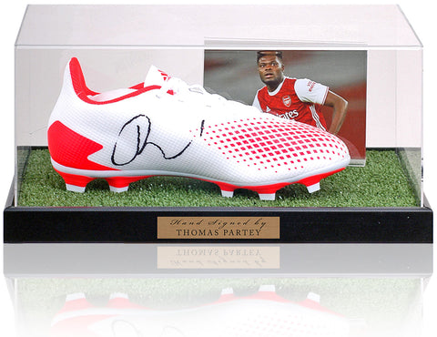 Thomas Partey Hand Signed Arsenal F.C. Football Boot Presentation AFTAL Certified