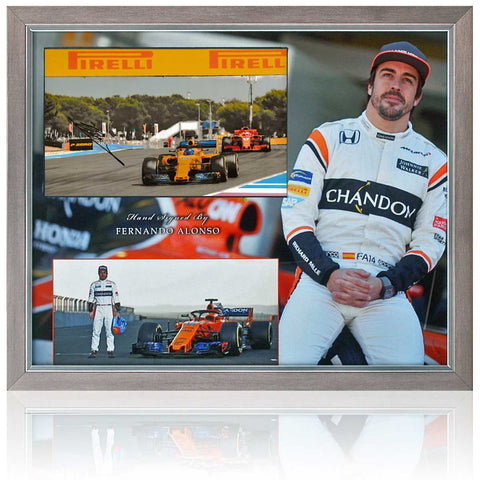 Fernando Alonso Formula 1 Legend Hand Signed F1 Photo Presentation AFTAL COA