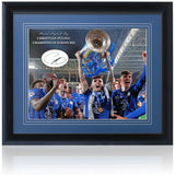 Christian Pulisic Chelsea European Champions Hand Signed 16x12" Presentation AFTAL COA