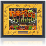Wolverhampton Wanderers 2019/20 Hand Signed by 17 Squad Members Presentation COA