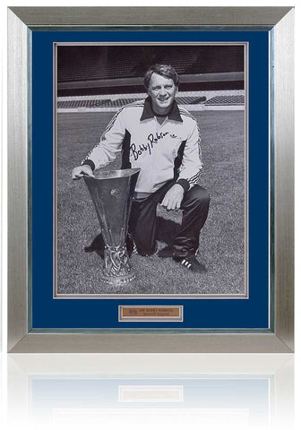 Bobby Robson Hand Signed Ipswich Town 1981 UEFA Cup Photograph AFTAL COA