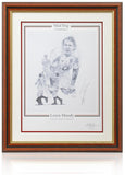 Lewis Moody Rugby Legend Hand Signed 16x12'' England Art Print COA