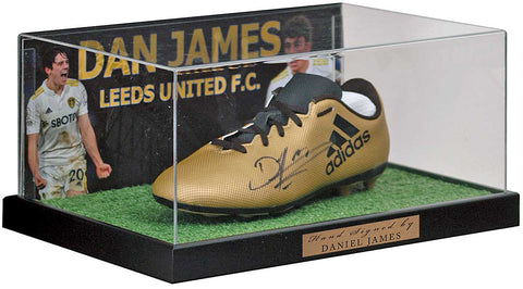 Daniel James Leeds United Hand Signed Football Boot Presentation AFTAL COA