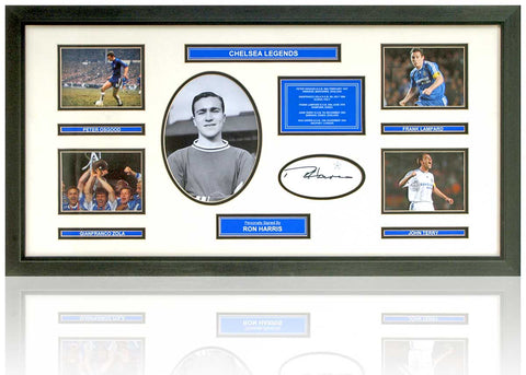 Chelsea Football Club Legends Presentation With Ron Harris Autograph AFTAL Certified