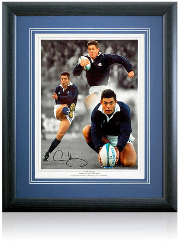 Gavin Hastings Rugby Legend Hand Signed Scotland 16x12