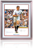 Mark Cueto Rugby Legend Hand Signed 17x13'' England Montage COA