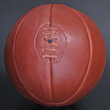 Retro Basketball Full Sized 8 Panel Hand Stitched Brown Leather Ball New Unbranded