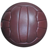 Retro Football 1930's era 18 Panel Hand Stitched Size 5 Brown Leather Ball New Unbranded