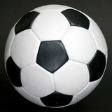 Retro Football 1970s era 32 Panel Size 5 Black & White Leather Ball Unbranded