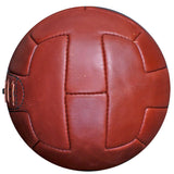 Leather 1930's Style Leather T-Bar Hand Stitched Size 5 Football Brown Ball