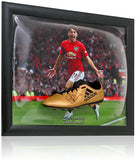 Daniel James Manchester United Hand Signed Football Boot Dome Display AFTAL COA