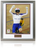 Victoria Pendleton Olympic Legend Hand Signed 2008 Beijing 20x16'' Photograph COA