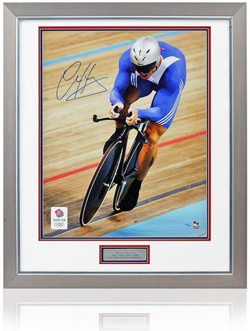 Chris Hoy Olympic Legend Hand Signed 2012 London 20x16'' Photograph COA