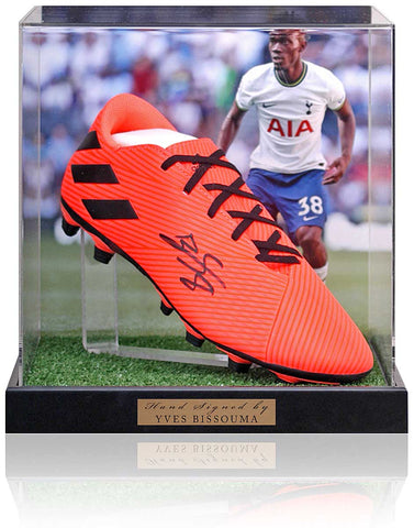Yves Bissouma Tottenham Hotspur Hand Signed Football Boot Presentation AFTAL COA