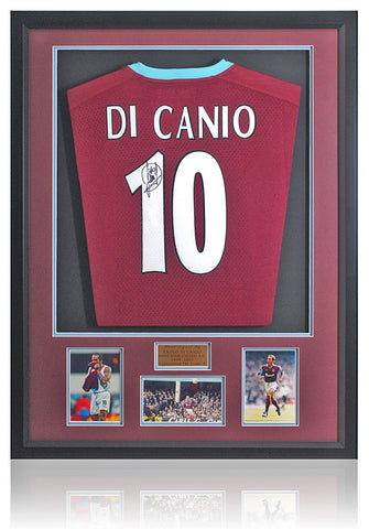 Paolo Di Canio Hand Signed West Ham United Official Shirt AFTAL COA