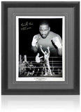 Tim Witherspoon Boxing Legend Hand Signed 16x12” Montage AFTAL COA