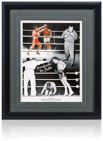 Brian London Boxing Legend Hand Signed 16x12” Montage AFTAL COA