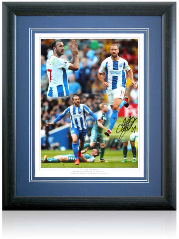 Glenn Murray Brighton and Hove Albion Hand Signed 16x12'' Montage COA