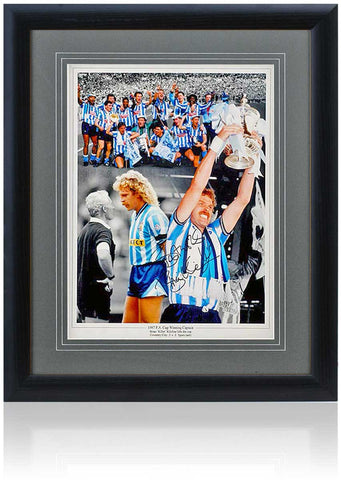 Brian Kilcline Coventry City Legend Hand Signed 16x12'' 1987 FA Cup Montage COA