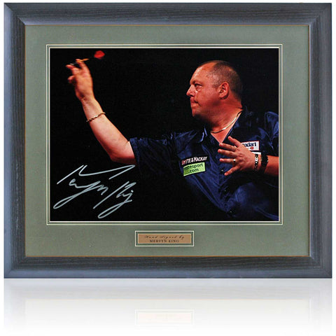 Mervyn King Darts Player Hand Signed 16x12'' Photograph AFTAL COA