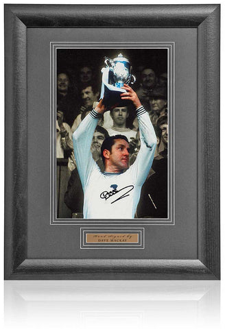 Dave Mackay Derby County Hand Signed 12x8'' 2nd Division Photograph Title COA
