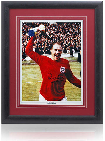 Ray Wilson Hand Signed 16x12'' England Football 1966 World Cup Photograph COA