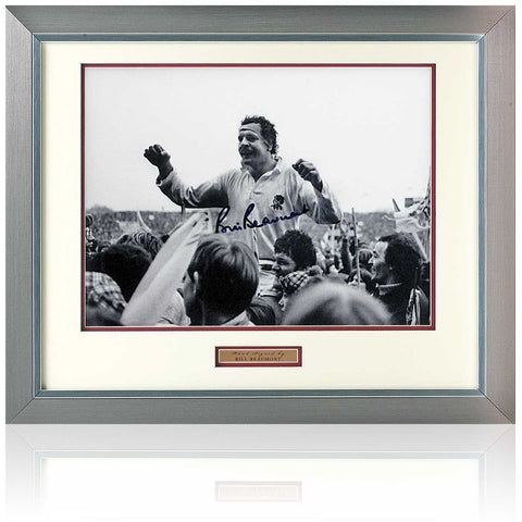 Bill Beaumont Rugby Legend Hand Signed England 16x12" Photograph COA