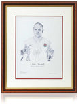 Mike Tindall Rugby Legend Hand Signed 16x12'' England Art Print COA