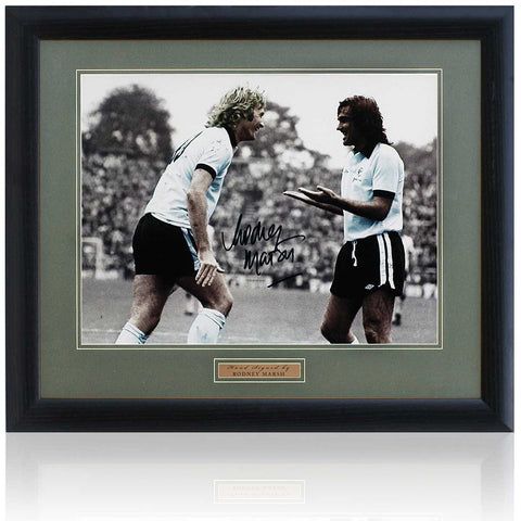 Rodney Marsh Fulham Legend Hand Signed 16x12'' George Best Photograph COA