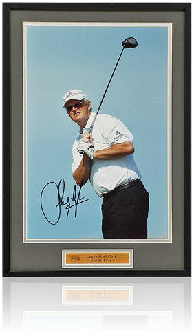 Sandy Lyle Golf Legend Hand Signed 12x8'' Photograph AFTAL COA