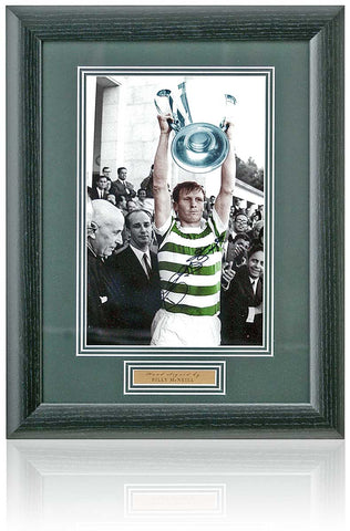 Billy McNeill Celtic Legend Hand Signed Lisbon Lions 12x8'' European Cup Photograph COA
