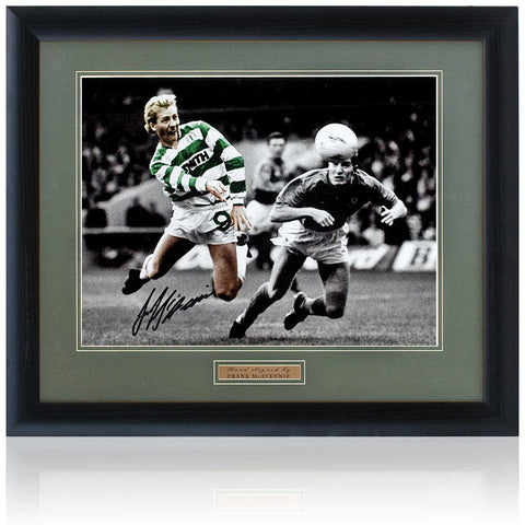 Frank McAvennie Celtic Legend Hand Signed 16x12'' Photograph AFTAL COA