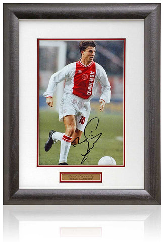Brian Laudrup Ajax Legend Hand Signed 12x8" Photograph AFTAL COA