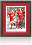 Jason McAteer Liverpool Legend Hand Signed 16x12'' Montage AFTAL COA