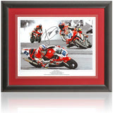 Jamie Whitham Superbike Legend Hand Signed 16x12'' Montage AFTAL COA