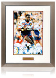Martin Offiah MBE Hand Signed Great Britain Rugby League Faramed 16x12'' Photograph