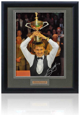 Stephen Hendry Snooker Legend Hand Signed 16x12'' Photograph AFTAL Photo COA