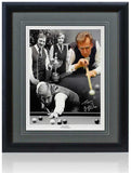 Terry Griffiths Snooker Legend Hand Signed 16x12'' Montage AFTAL Photo COA