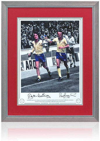 Rodrigues and McCalliog Southampton Legends Hand Signed 16x12'' Photograph COA