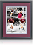 Tony Cottee and Frank McAvennie West Ham United Legends Hand Signed 16x12'' Montage COA